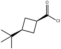 Cyclobutanecarbonyl chloride, 3-tert-butyl-, cis- (8CI) Struktur