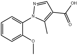 1-(2-METHOXYPHENYL)-5-METHYL-1H-PYRAZOLE-4-CARBOXYLIC ACID Struktur