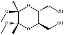 (2S,3S,5R,6R)-5,6-Bis(hydroxyMethyl)-2,3-diMethoxy-2,3-diMethyl-1,4-dioxane Struktur