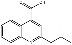 2-ISOBUTYL-QUINOLINE-4-CARBOXYLIC ACID Struktur