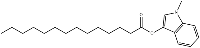 N-METHYLINDOXYL MYRISTATE Struktur