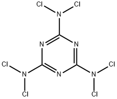 2,4,6-Tris(dichloroamino)-1,3,5-triazine Struktur