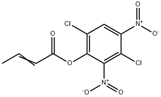 Crotonic acid, 3,6-dichloro-2,4-dinitrophenyl ester Struktur