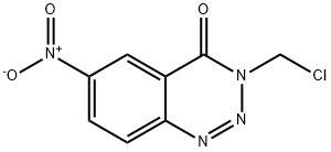 3-Chloromethyl-6-nitro-1,2,3-benzotriazin-4(3H)-one Struktur