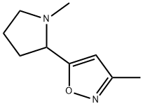 Isoxazole, 3-methyl-5-(1-methyl-2-pyrrolidinyl)- (9CI) Struktur