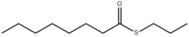 Octanethioic acid S-propyl ester Struktur