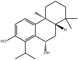 2,10-Phenanthrenediol, 4b,5,6,7,8,8a,9,10-octahydro-4b,8,8-trimethyl-1-(1-methylethyl)-, (4bS,8aS,10S)- Struktur