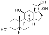 5B-PREGNANE-3A-11B-17A-20B-TETROL Struktur