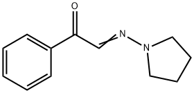 α-(1-Pyrrolidinylimino)acetophenone Struktur