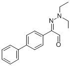 Glyoxal, biphenylyl-, diethyl hydrazone Struktur