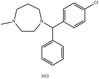 Homochlorocyclizine hydrochloride Struktur