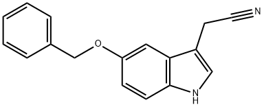 5-Benzyloxyindole-3-acetonitrile Struktur