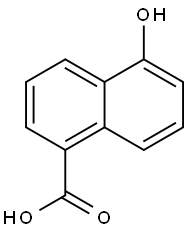 5-hydroxy-1-naphthoic acid Struktur