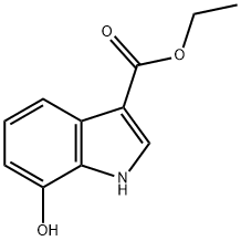 INDOLE-3-CARBOXYLIC ACID,7-HYDROXY-,ETHYL ESTER Struktur