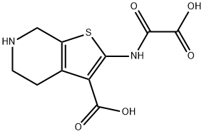 2-[(CARBOXYCARBONYL)AMINO]-4,5,6,7-TETRAHYDROTHIENO[2,3-C]PYRIDINE-3-CARBOXYLIC ACID HYDROCHLORIDE Struktur