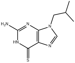 2-amino-9-(2-methylpropyl)-3H-purine-6-thione Struktur