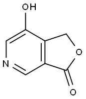 Furo[3,4-c]pyridin-3(1H)-one, 7-hydroxy- (9CI) Struktur