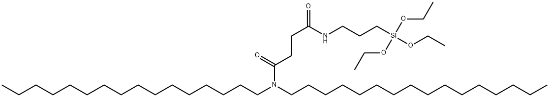 ButanediaMide, N,N-dihexadecyl-N'-[3-(triethoxysilyl)propyl]- Struktur