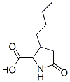 3-butyl-5-oxo-pyrrolidine-2-carboxylic acid Struktur