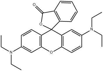 3,7-Bis(diethylamino)spiro[9H-xanthene-9,1'(3'H)-isobenzofuran]-3'-one Struktur