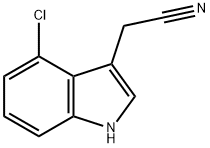 (4-氯-1H-吲哚-3-基)乙腈, 2447-15-6, 結構式