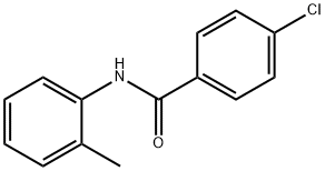 BENZAMIDE, 4-CHLORO-N-(2-METHYLPHENYL)- Struktur