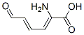 2-amino-6-oxo-hexa-2,4-dienoic acid Struktur