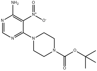 4-(6-AMINO-5-NITRO-4-PYRIMIDINYL)-1-PIPERAZINECARBOXYLIC ACID 1,1-DIMETHYLETHYL ESTER Struktur