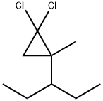 3-(2,2-Dichloro-1-methylcyclopropyl)pentane Struktur