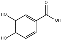 3,4-Dihydro-3,4-dihydroxybenzoic acid Struktur