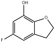 5-FLUORO-2,3-DIHYDROBENZOFURAN-7-OL Struktur