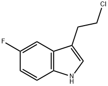 1H-INDOLE,3-(2-CHLOROETHYL)-5-FLUORO- Struktur