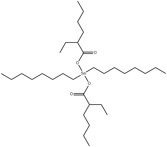 bis[(2-ethyl-1-oxohexyl)oxy]dioctylstannane Struktur