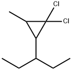 3-(2,2-Dichloro-3-methylcyclopropyl)pentane Struktur