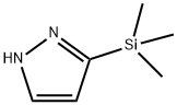 3-(Trimethylsilyl)-1H-pyrazole Struktur