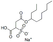 sodium 4-decyl hydrogen sulphonatosuccinate  Struktur