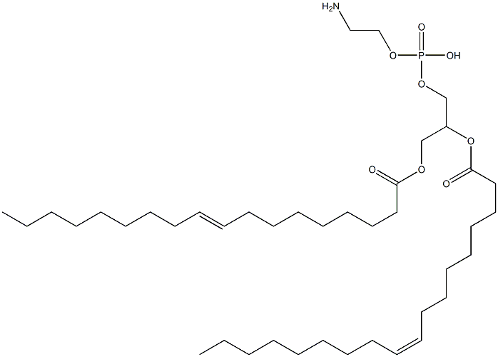 [1-(2-aminoethoxy-hydroxyphosphoryl)oxy-3-[(Z)-octadec-9-enoyl]oxypropan-2-yl] (Z)-octadec-9-enoate Struktur