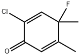 2,5-Cyclohexadien-1-one,  2-chloro-4-fluoro-4,5-dimethyl- Struktur