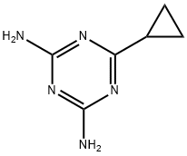 6-Cyclopropyl-1,3,5-triazine-2,4-diamine Struktur