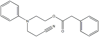 2-((2-cyanoethyl)(phenyl)amino)ethyl 2-phenylacetate Struktur