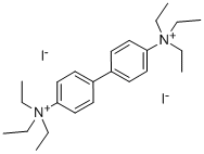 4,4'-Biphenylylenebis(triethylammonium) diiodide Struktur