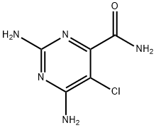 2,6-Diamino-5-chloro-4-pyrimidinecarboxamide Struktur