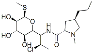 (2S,4R)-N-[2-chloro-1-[(2R,3S,4S,5R,6R)-3,4,5-trihydroxy-6-methylsulfanyl-oxan-2-yl]propyl]-1-methyl-4-propyl-pyrrolidine-2-carboxamide Struktur