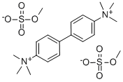 4,4'-Biphenylylenebis(trimethylammonium) bis(methylsulfate) Struktur