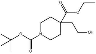 1,4-Piperidinedicarboxylic acid, 4-(2-hydroxyethyl)-, 1-(1,1-diMethylethyl) 4-ethyl ester