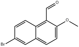 6-BROMO-2-METHOXYNAPHTHALENE-1-CARBALDEHYDE Struktur