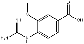 Benzoic acid, 4-[(aminoiminomethyl)amino]-3-methoxy- (9CI) Struktur