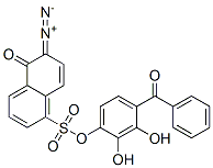 5-[4-(苯甲?；?-2,3-二羥基苯氧基]磺?；?2-偶氮基萘-1-醇, 2481-86-9, 結構式