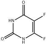 2,4(1H,3H)-Pyrimidinedione, 5,6-difluoro- (9CI) Struktur