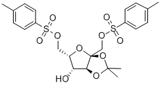 2,3-O-Isopropylidene-1,6-ditosyl-L-sorbose Struktur